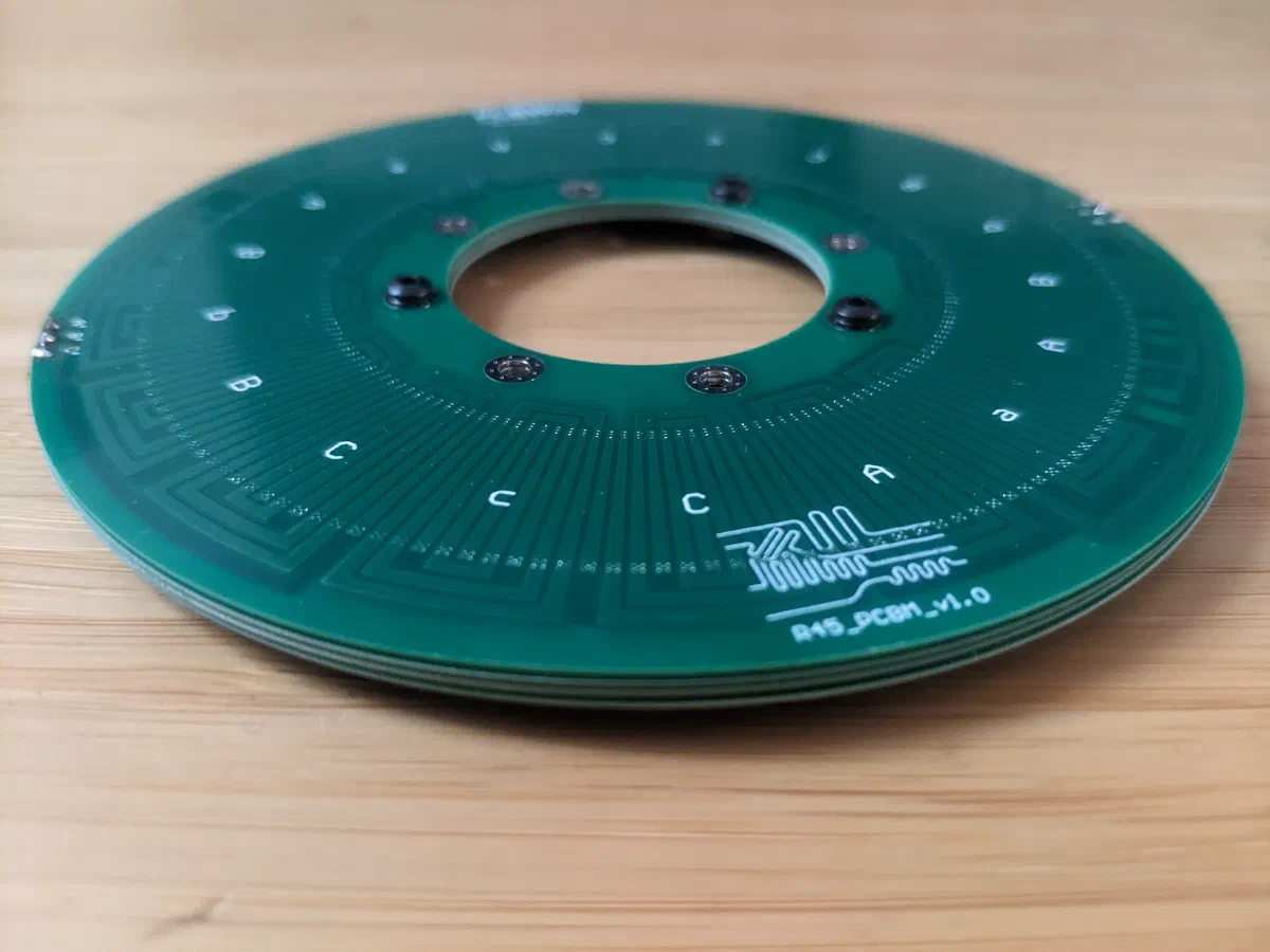 A stack of R45 motor PCBs