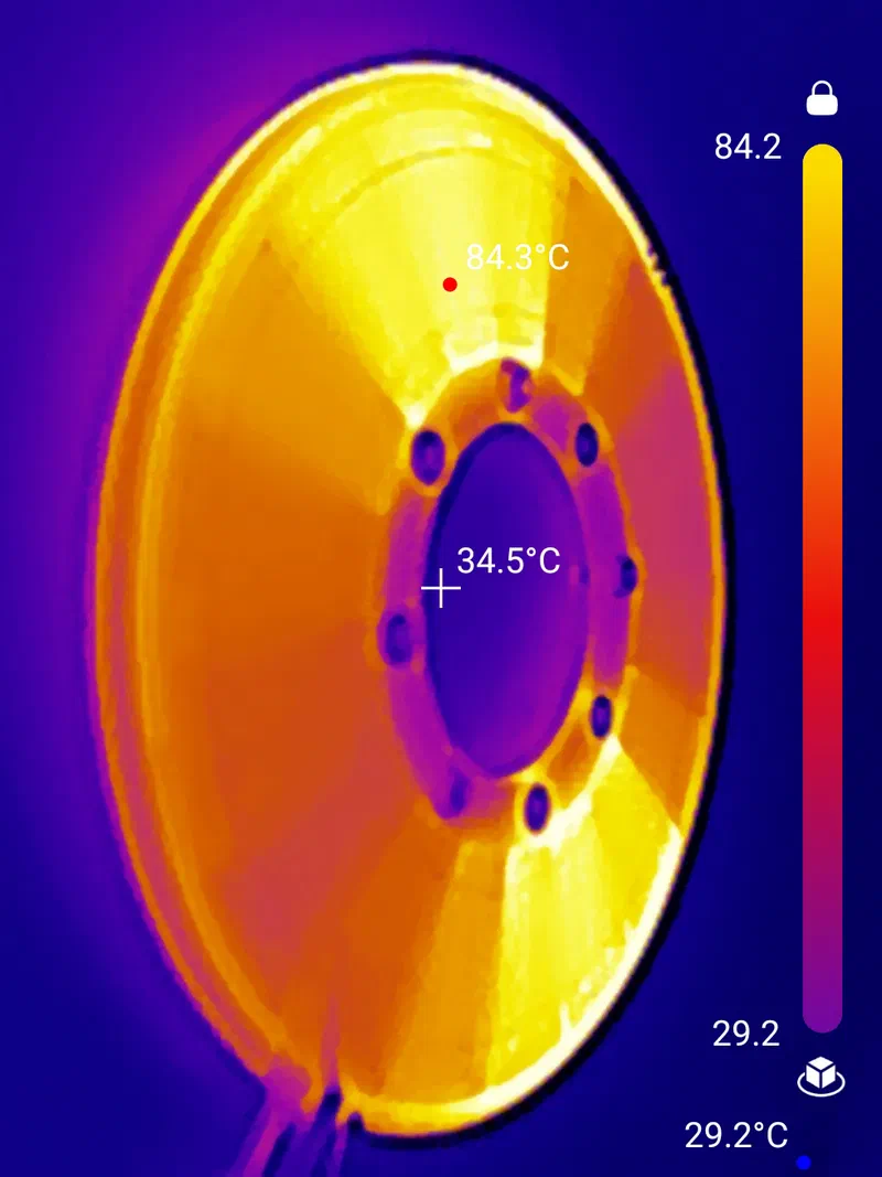 Thermal test of stacked boards